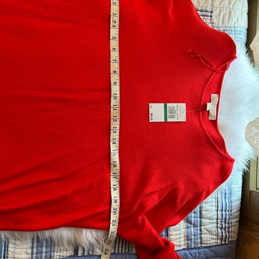 NWT Ruby Red Michael Kors Sweater Dress L - Picture 5 of 7